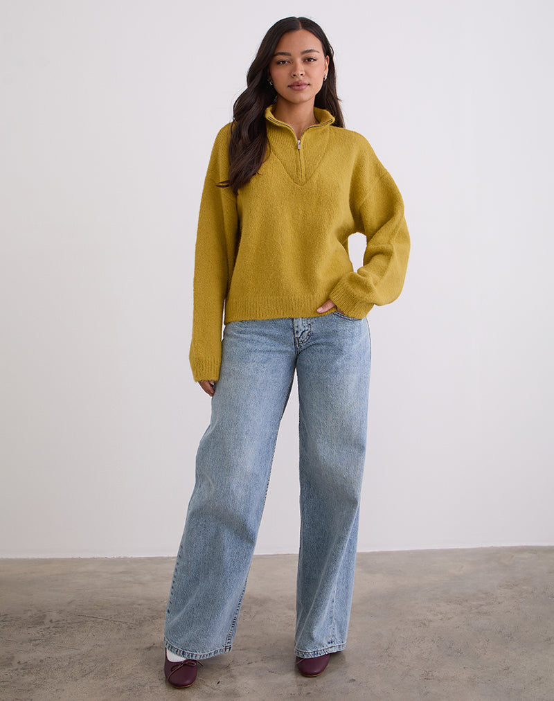 Atine Jumper in Ochre Mustard