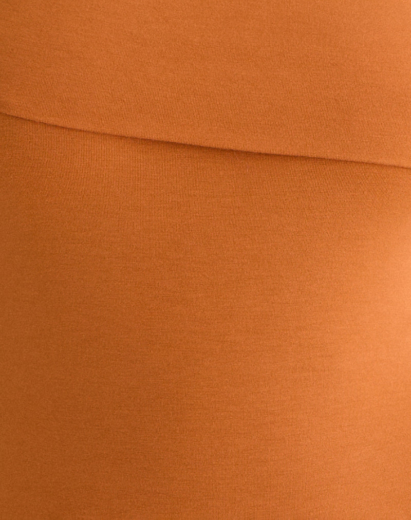 Marga One Shoulder Top in Sunset Orange