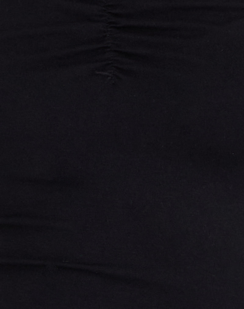 Mayomi Off Shoulder Ruched Top in Black
