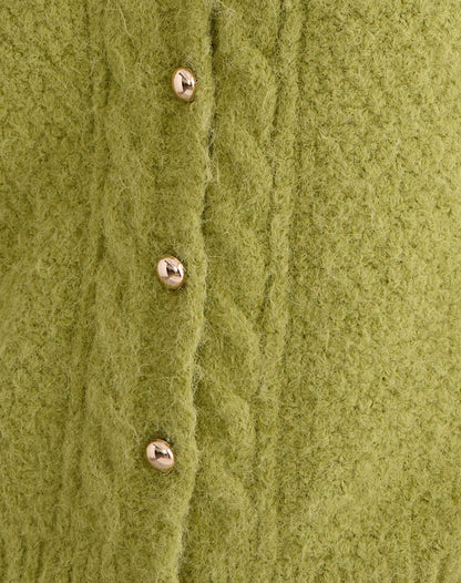 Aceso Cardigan in Bright Chartreuse