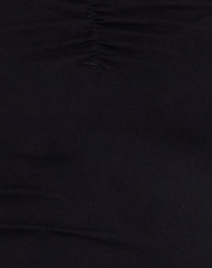 Mayomi Off Shoulder Ruched Top in Black