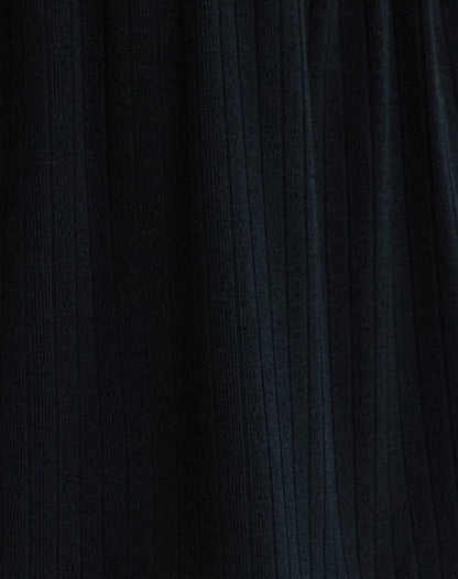 Monia Plunge Top in Pointelle Black
