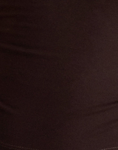Raceline Halterneck Top in Rayon Jersey Chocolate Brown
