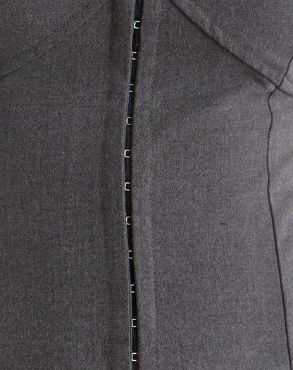 Salpa Plunge Top in Tailoring Charcoal
