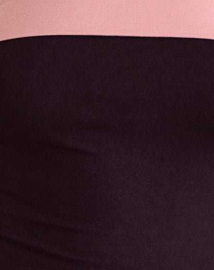 Solna Bandeau Top in Redwood with Pink Lady Binding