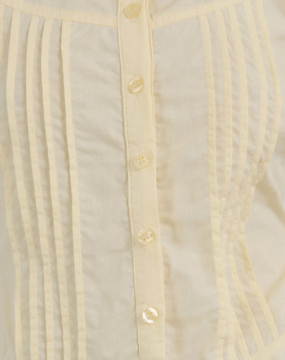 Wilmot Blouse in Buttermilk Yellow Poplin